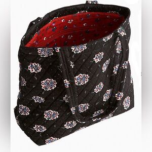 Vera Bradley Cotton Tote Bag in Feathery Bouquets